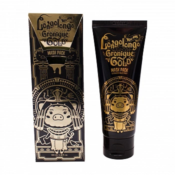 Золотая плёночная маска для лица с коллоидным золотом Hell-Pore Longolongo Gronique Gold Mask Pack