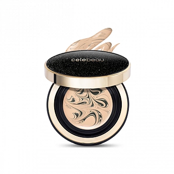 Кушон с сывороткой черных плодов и SPF 50+ PA+++, 21 светлый бежевый Black Serum Pact SPF 50+ PA+++, 21 Light Beige